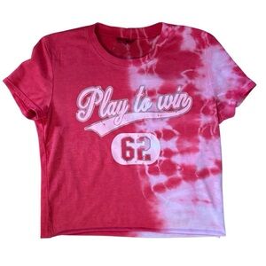 Firehouse Girls red tie-dye play to win t-shirt size M LIKE NEW